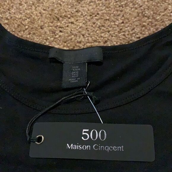 500 Maison Cinqcent Embroidered blacktop. NWT. Med - Picture 10 of 14